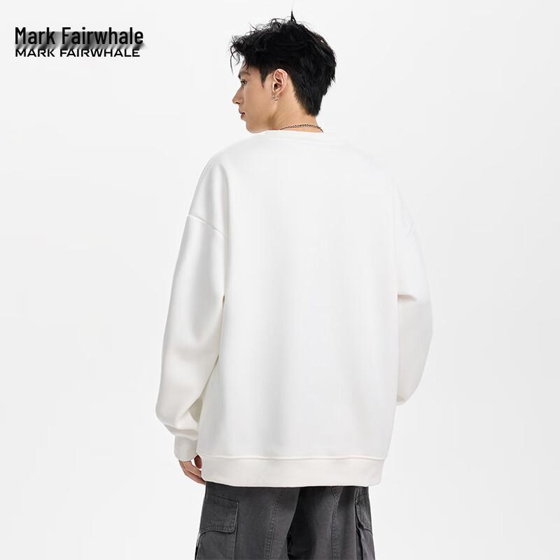 Mark Fairwhale Men's Solid Crewneck Long Sleeve Sweatshirt