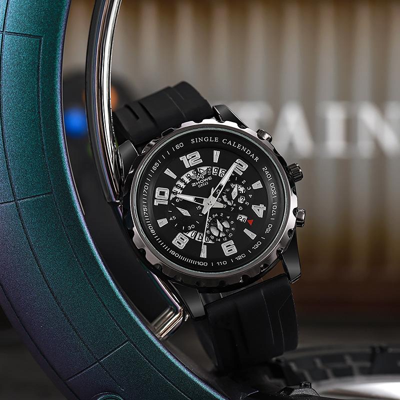 Hollow Men'S Watch Quartz Watch Luminous With Calendar Fashion Watch Men'S Mechanical Watch