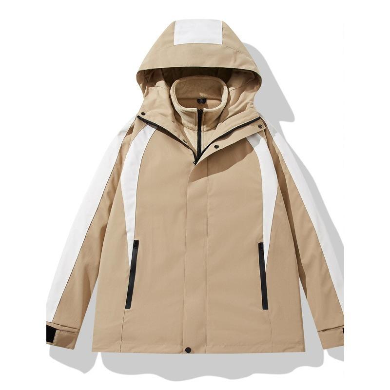 Autumn Jacket Couple Three-in-One Fleece Liner Windproof and Waterproof Mountaineering Outdoor Sports Travel Jacket