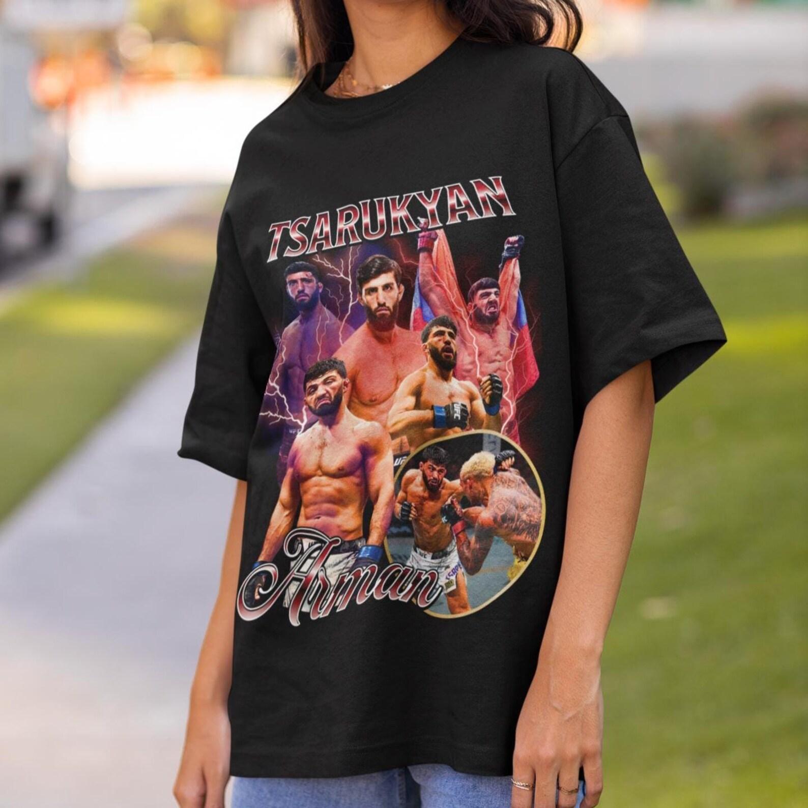 Arman Tsarukyan UFC Shirt Retro 90s ufc Shirt Graphic Style T-Shirt fighter T-Shirt Vintage Oversized Sport Tee Retro MMA Bootleg Gift MMA 2XL