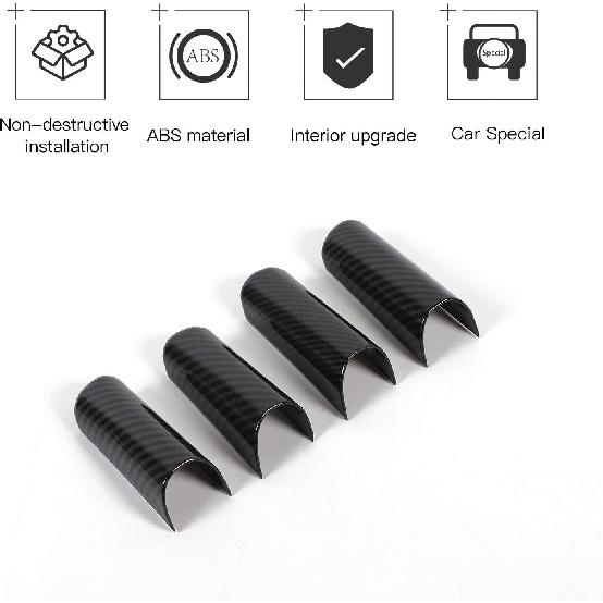JeCar Carbon Fiber Interior Trim Accessories for 2007-2010 Jeep Wrangler JK JKU 2 Door & 4 Door