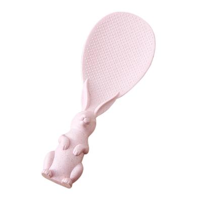 Rice Cooker Spoon Plastic Rice Scoop Fiber Animal Shape Non-stick Kitchen Spoon