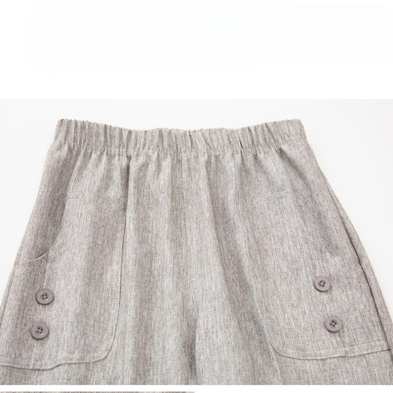 Damen Frühling und Frühling Baumwolle Leinen Casual Bequeme Hosen Mode Weiß Beige Damen Lose und Gerade Hosen