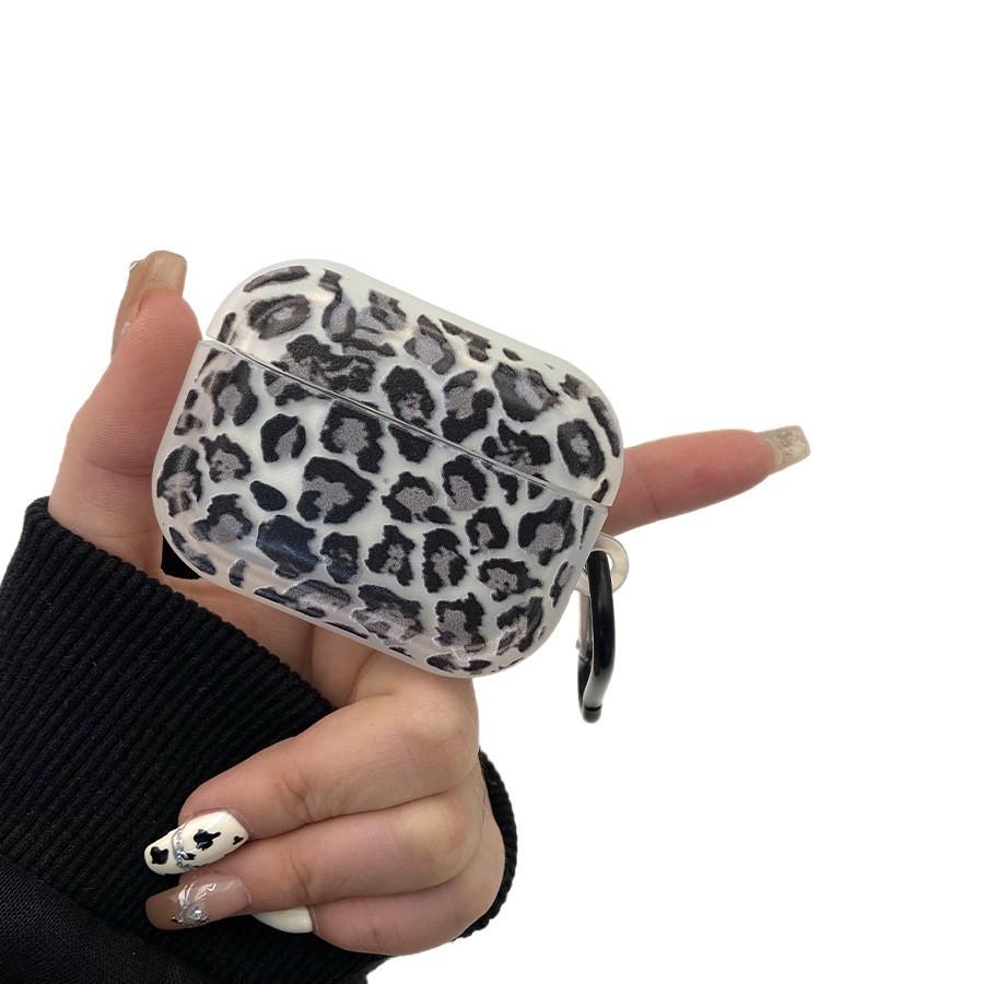 Applicable AirPods Pro Protective Case Shell Leopard Print Apple New 1st Generation Bluetooth Headset Cover 1st Generation Soft Case 1st Generation