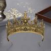 Exaggerated Vintage Male Crown Cosplay Prince Crown Hair Hoop Luxury Medieval King Crown Party