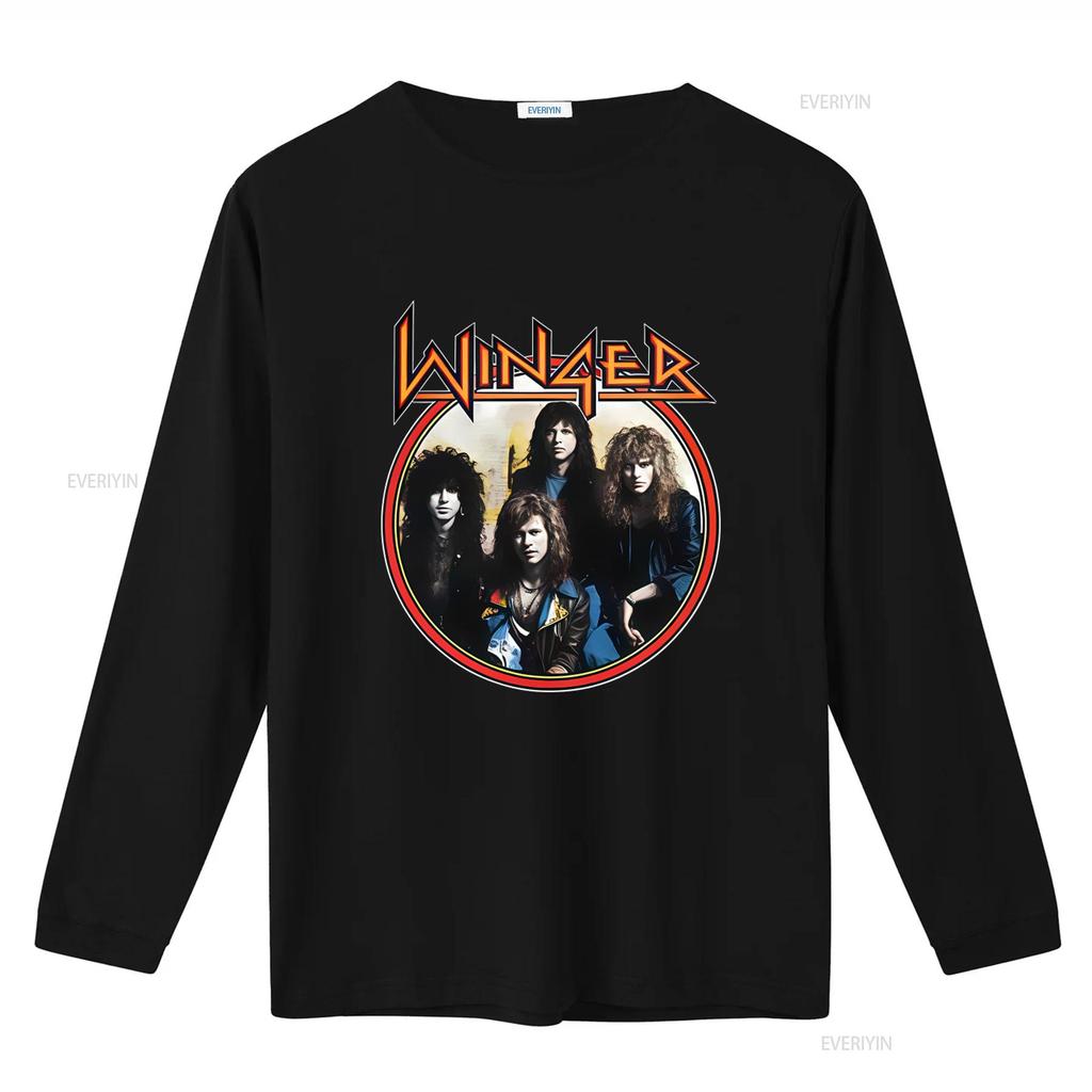 Winger Band Konzert Rock Musik Druck T-Shirt Baumwolle Alle Größen vintage Gewaschen Herren Grafik Atmungsaktiv Oberteil Für Den Alltag