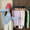 Mesh Sunscreen Clothing Long Sleeved T-shirt Cover Women's Summer Thin Fairy Tops Ladies Korean Casual Bottom Shirt Loose Blouse