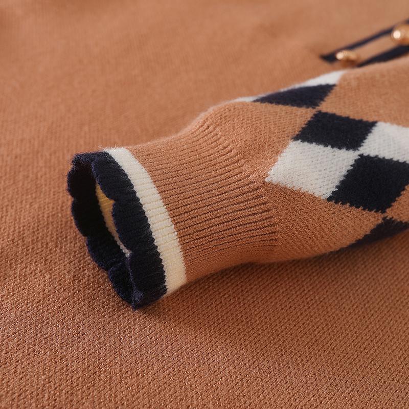 Děti Dívky 5-12 let Podzim Zima Nové šaty Děti Teplý svetr Oblečení Pletení Princezna Šaty s dlouhým rukávem