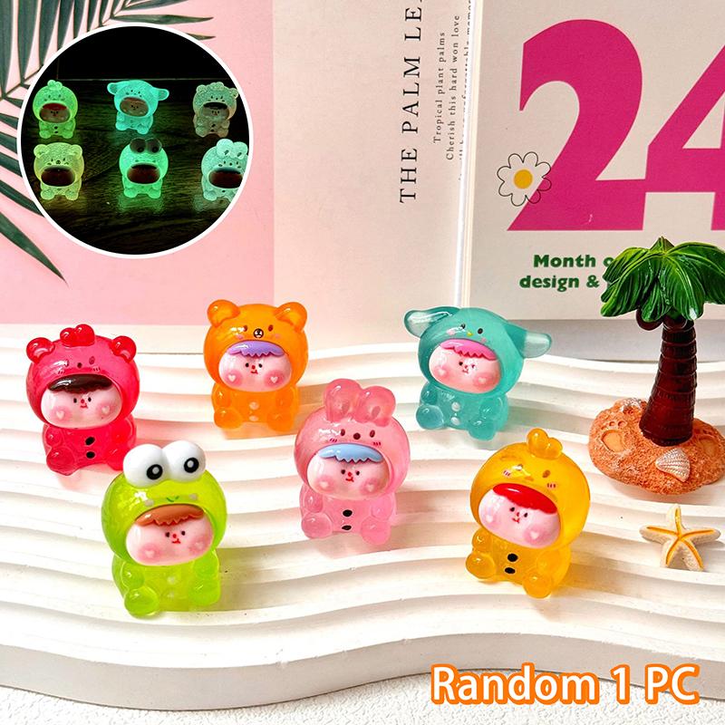 

1 шт. Милый миниатюрный светящийся 3D наряд Лилит, светящийся в темноте, миниатюры, микроландшафт, детские игрушки, украшение для дома, подарок