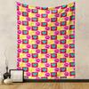 Colorful Pattern with Bones, Hearts, and Paw Prints - Patterned Tapestry for Bedroom and Living Room Home Decor