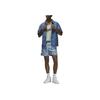 Jordan Essentials Allover-Print Bequeme Gerade Bein Lässige Shorts Herren Unterteile Blau FN4635-423
