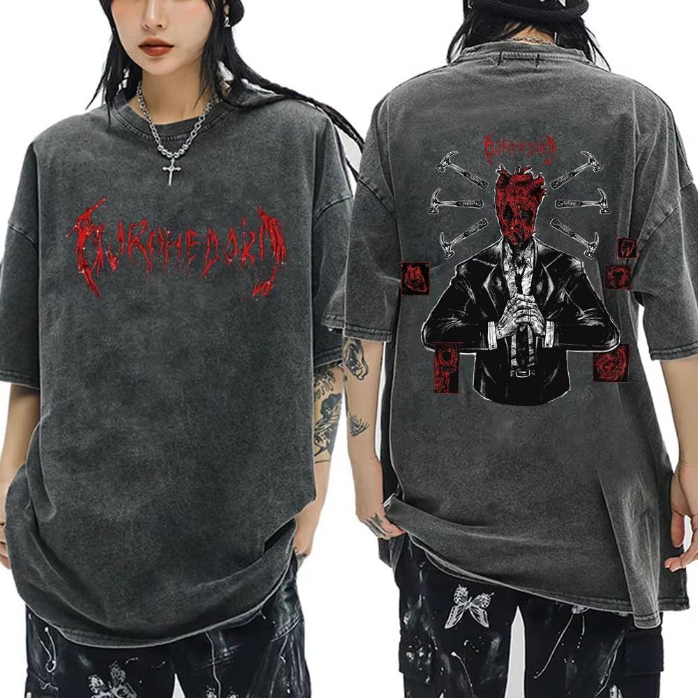 Vintage prané japonské anime Dorohedoro grafické tričko Unisex ležérní oversized Streetwear krátký rukáv měkká bavlna prodyšné tričko Topy