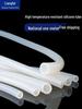 Translucent Silicone Rubber Hose, High-Temperature Resistant, Industrial-Grade Elastic Heat Conducting Tube, 4 or 6 Points.