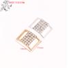 (YOUU06)10 Pezzi 10*15MM Connettore Fibbia per Bikini Strass Catena in Lega Fibbia Decorativa per Costume da Bagno Accessorio Gioielli Fai da Te
