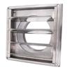 Trocknerabdeckung mit abnehmbaren beweglichen Klappen Quadratisch 125mm Edelstahl Wind Regendicht Außen