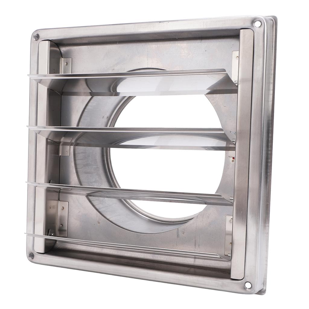 Trocknerabdeckung mit abnehmbaren beweglichen Klappen Quadratisch 125mm Edelstahl Wind Regendicht Außen