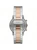Fossil Men's Quartz Stainless Steel 3-Hand Wristwatch with Stainless Steel Case and Scratch-Resistant Glass, Model No. FS5869