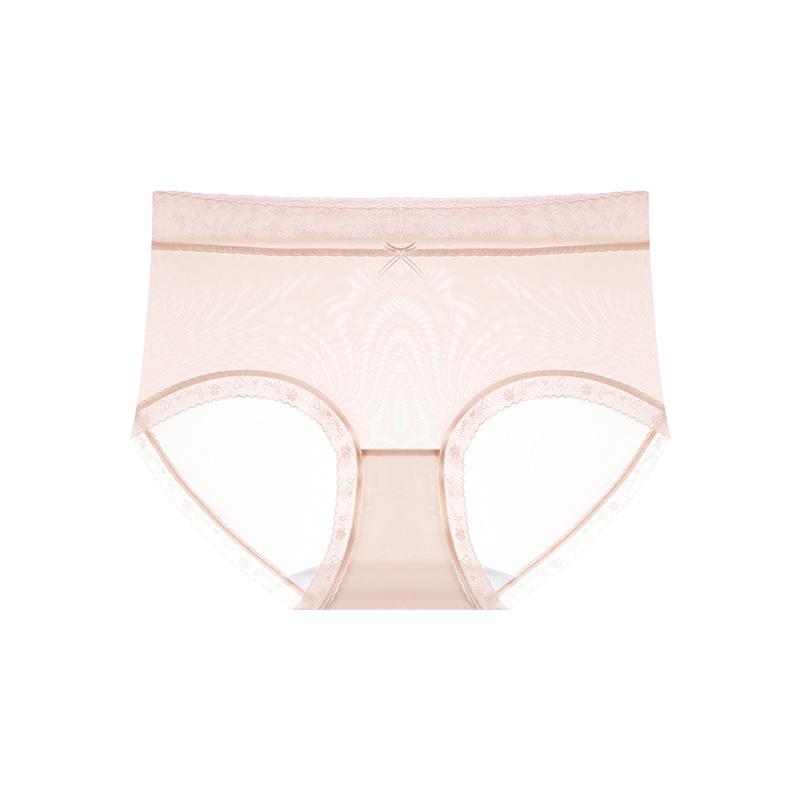 Female Summer Light and Thin New Ice Silk Antibacterial Breathable Comfortable No Trace in The Waist Triangle Briefs