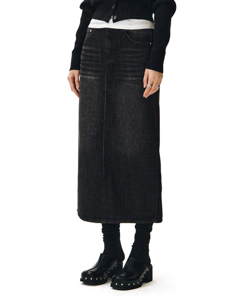 Deketeuumeon Signature Long Skirt Dcsk003Blackb