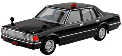 Aoshima Bunka Kyozaisha Seibu Police 430 Cedric Sedan Maskované hliadkové vozidlo Mierka Plastový model č.8 1/24 (Auto)