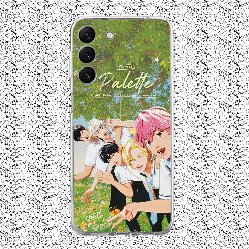 Kpop P-PLAVE Bamby Phone Case For Samsung S24,30,21,22,23,20 FE,lite,PIus,Ultra,5G,Note,9,10 Transparent Cover SamsungS20lite5G