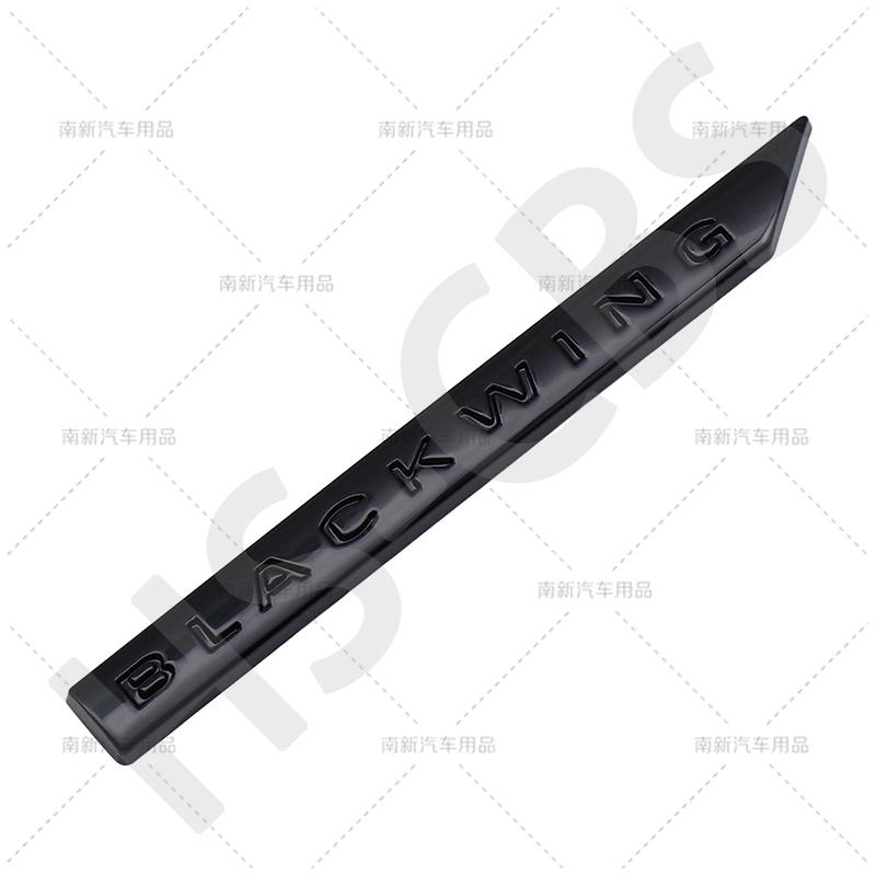 1Pc 3D Metal BLACK WING Badge Rear Trunk Emblem Decal Auto Body Door Fender Logo Tailgate Car Stickers Styling Accessories