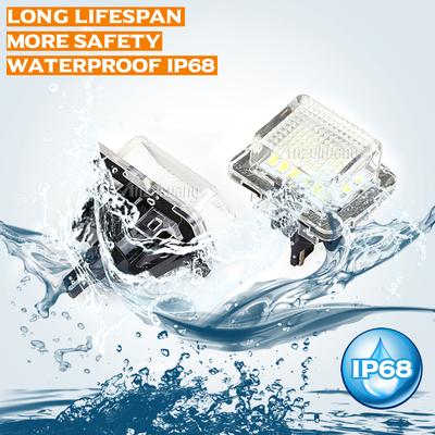 2Pcs/A Set 12V LED Car License Plate Light For Mercedes Benz C E CL Class W204 W212 C207 W221 S204 C216 Lamp Replacement