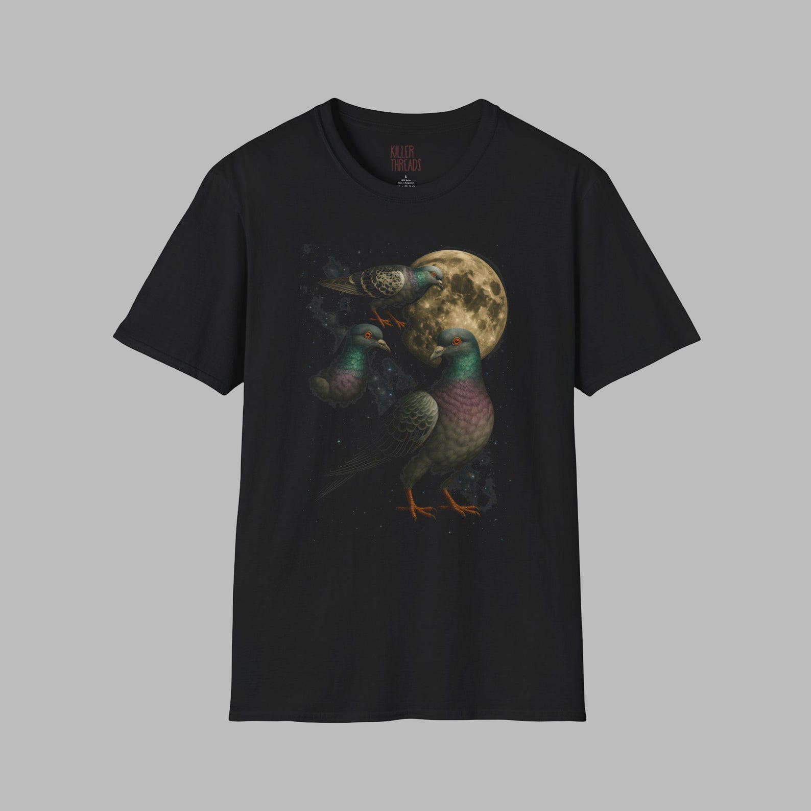 Cosmic Pigeons 90s Retro T-shirt S