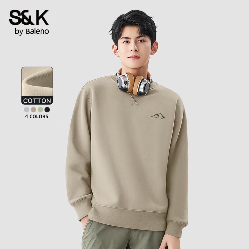 

Baleno Men s Round Neck Long Sleeve Sweatshirt with JPB Mountain Lines Print 4XL