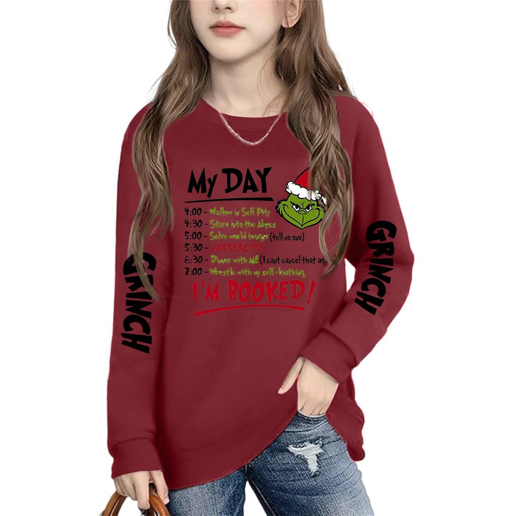 Boys Girls Child Fashion Daily Versatile Casual Crewneck Sweatshirts Daily Long Sleeve Patchwork Top Sweatshirts