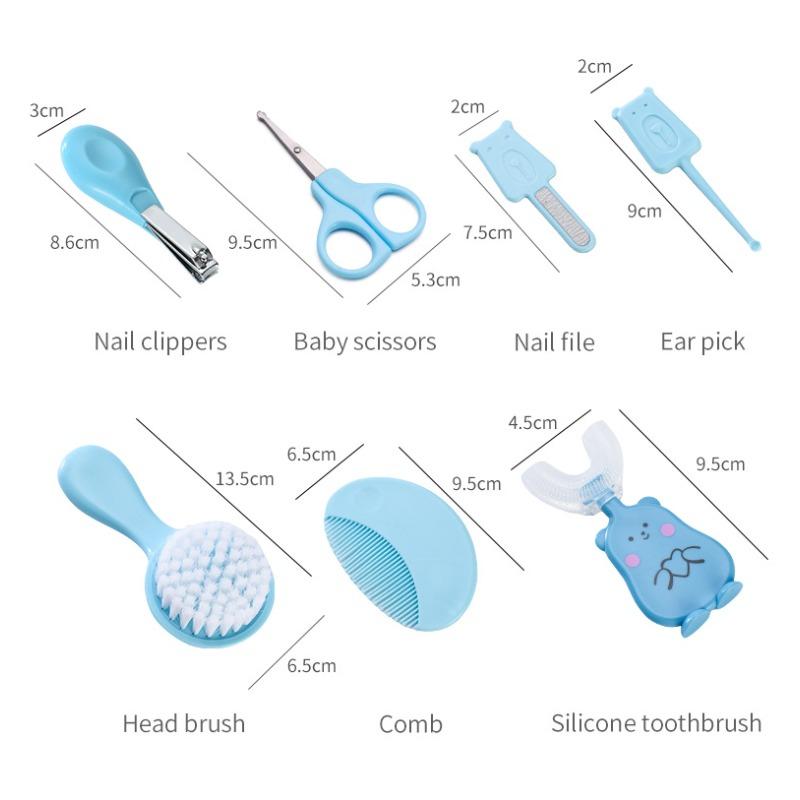Baby Care Set Toothbrush Comb 7 Pieces Set Baby Comb Brush Combo Set Careful Care of Small Children At Home Always Have Daily Necessities