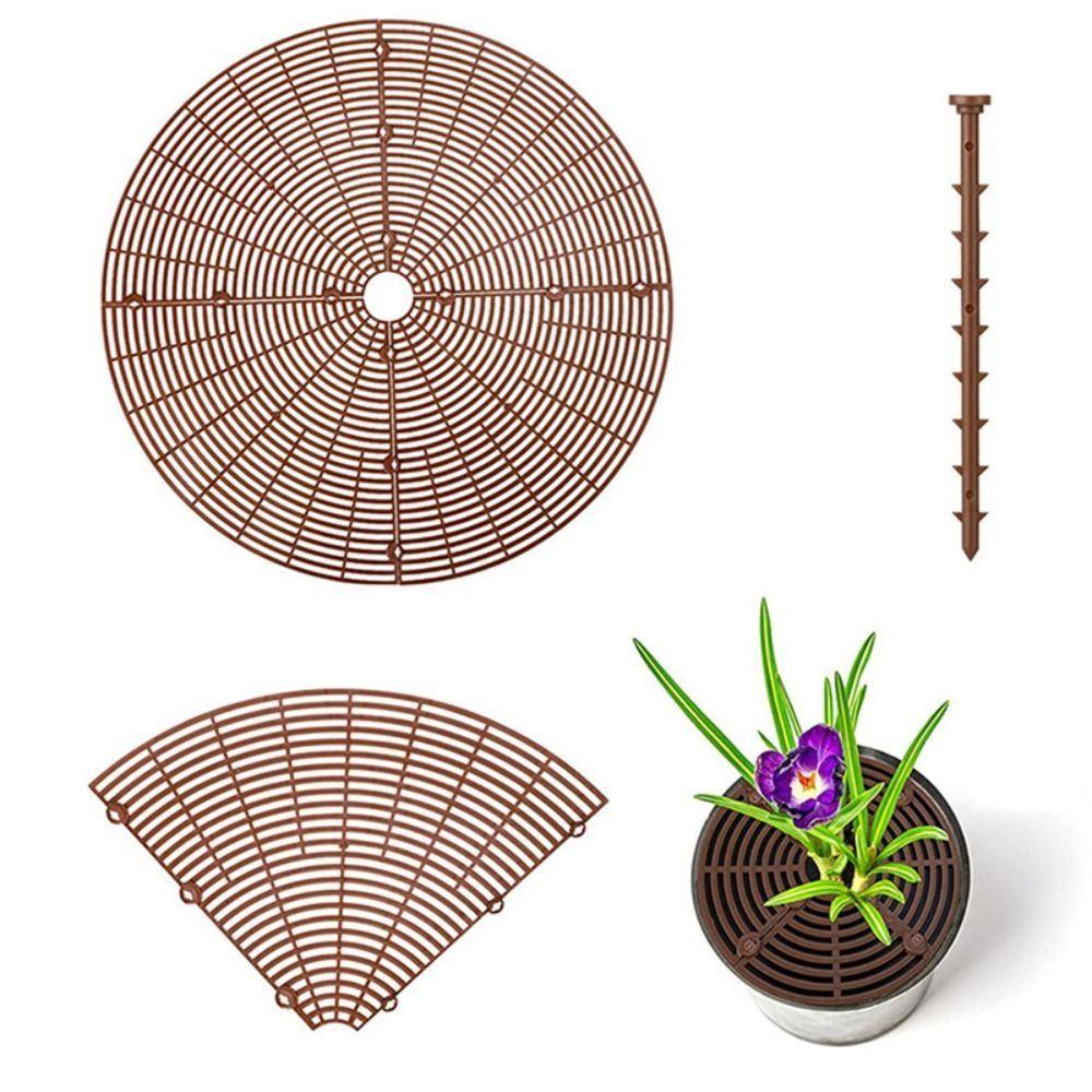 Cuttable Plant Pot Guards Round/Square Rust-proof Flower Pot Cover Multi-use Plastic Plant Protection Mesh Plant Root Protect