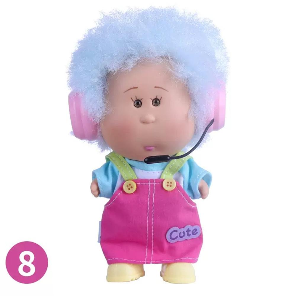 Latest 18Cm Bean Eye Cute Vinyl Doll For Kids Diy Companion Doll For Kids Good Gift Nice Decor Safe Use For Children