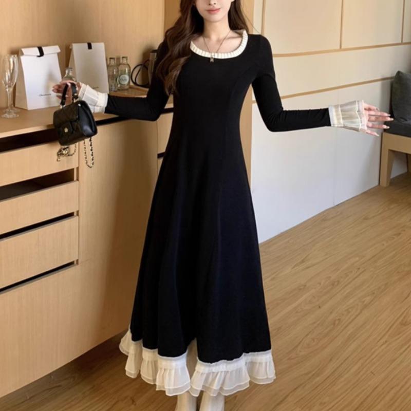 Spring and Autumn New Women's Fashion Slim Slim Fit Dress