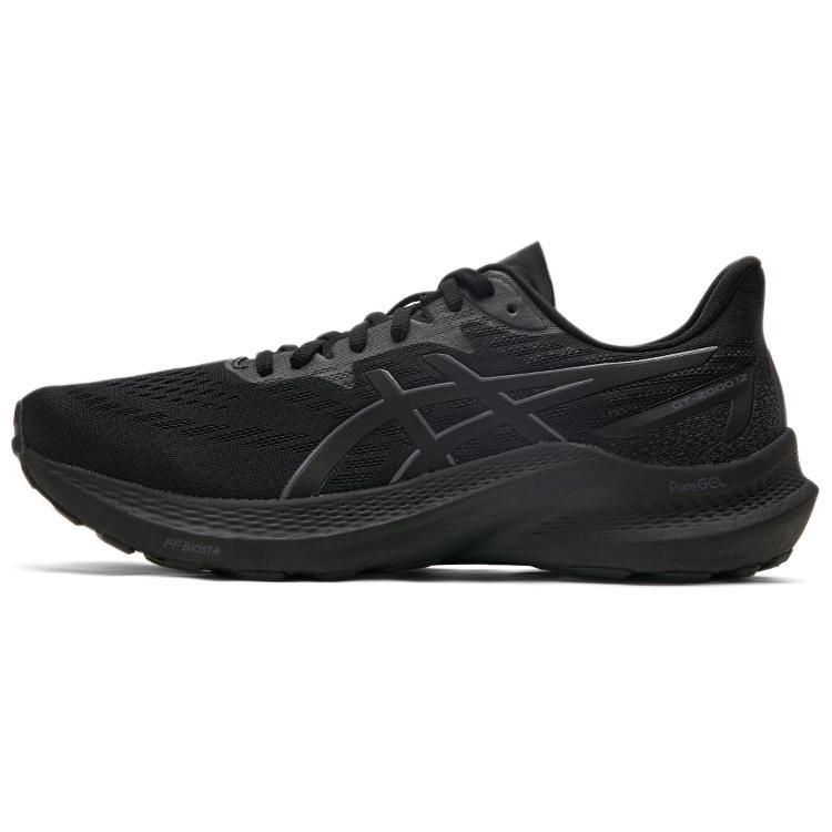 New Asics GT 2000 12 Black Black 1011B691-001