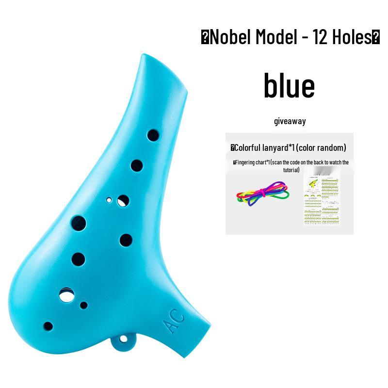 12-Hole Alto C Resin Ocarina - Beginner & Professional Drop-Resistant Musical Instrument