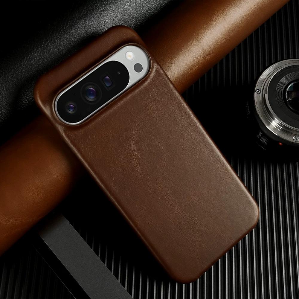 Genuine Leather Waxed Texture Case for