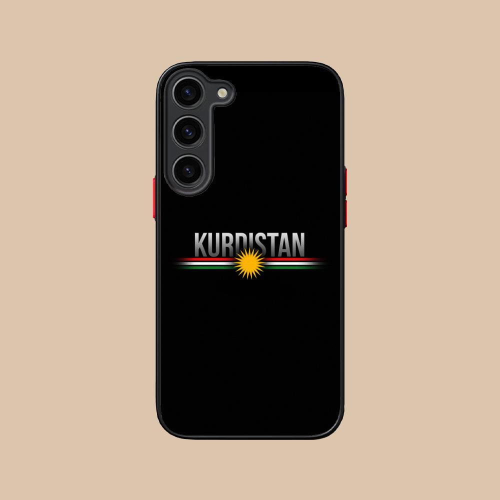 Silikonový kryt na mobilní telefon s vlajkou Kurdistánu pro Samsung Galaxy S26 S25 S24 S23 S22 S21 Plus FE Ultra Barevný kryt