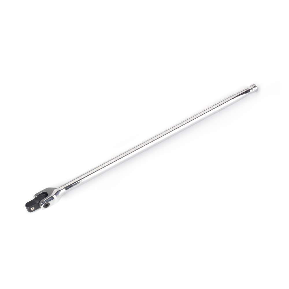Long Spinner Handle Wheel Steel with Plated Tire Pulley Bolt Removal Tool Wrench, 12.7mm 1/2-inch Drive, 460mm, 180° Adjustable, CR-V Finish, Change,