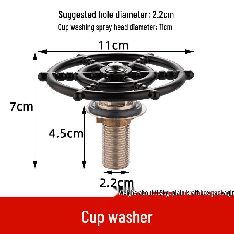 Komercyjna Automatyczna Wysokociśnieniowa Zmywarka do Szkła z Sześcio-skrzydłowym Zlewem i Baterią ze Stali Nierdzewnej