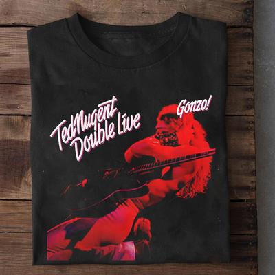 NEW Ted Nugent - Gonzo Tee Short Sleeve Black All Size Shirt Unisex T-Shirt