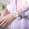 Women 3D Arabic Dial Quartz Watch Candy Color Silicone Band Square Watches