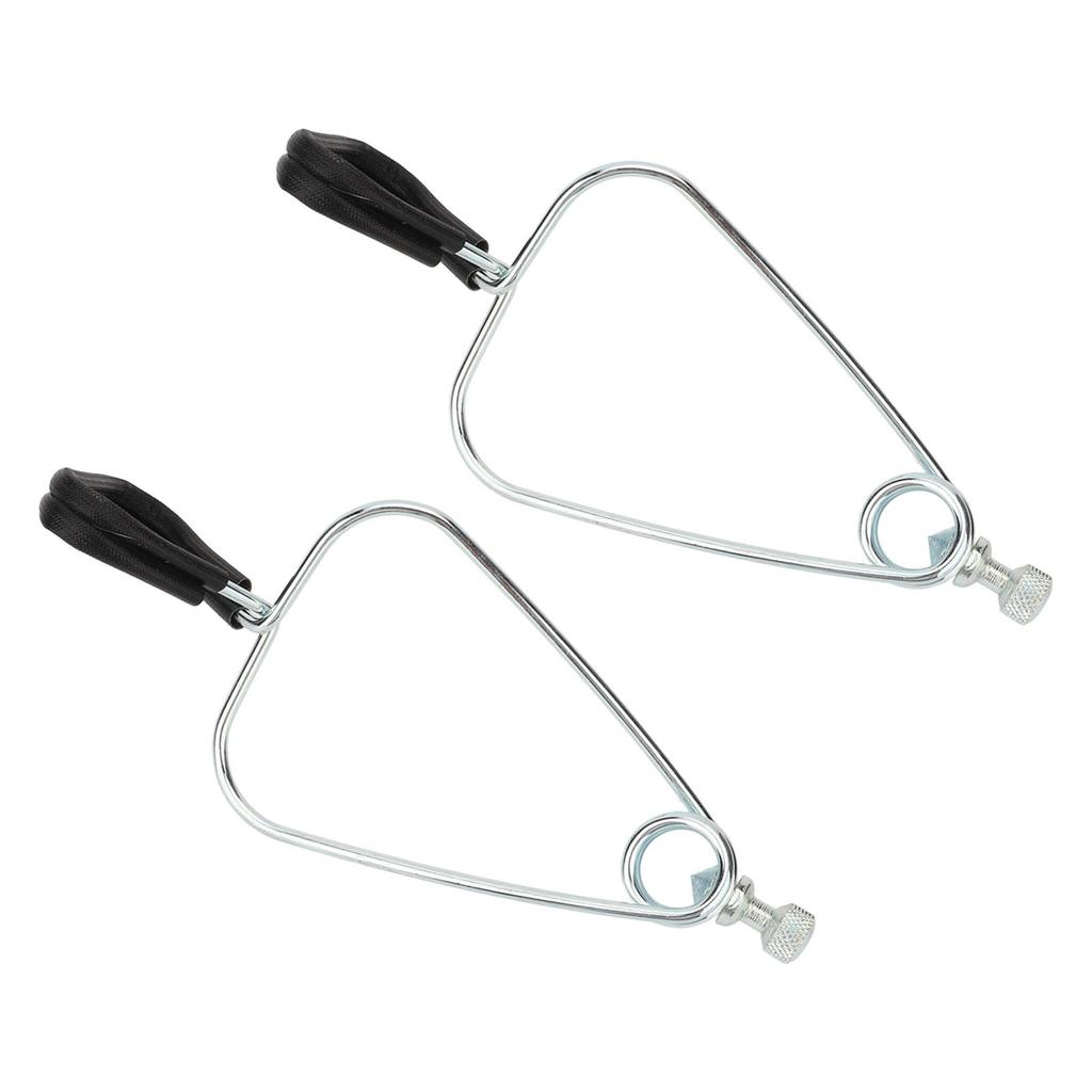 2 Zestawy Uchwyt Klosza Żelazny Klips Reptilii Stojak Oprawa dla Żółwia Jaszczurki Zwierząt Domowych Reptilii Kopuła