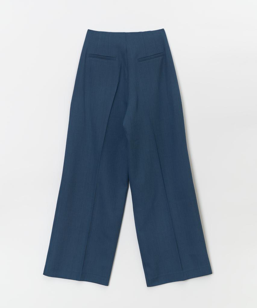 JBYRARA High-Waisted Double-Pleat Pants_Blue