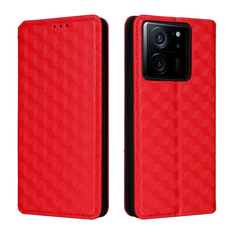 Redmi K60 Ultra Leather Case with Card Holder & Magnetic Stand