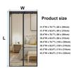 Summer Magnetic Door Curtain - Mosquito Resistant, Soft Yarn Mesh, Multiple Sizes, Easy Install for Home