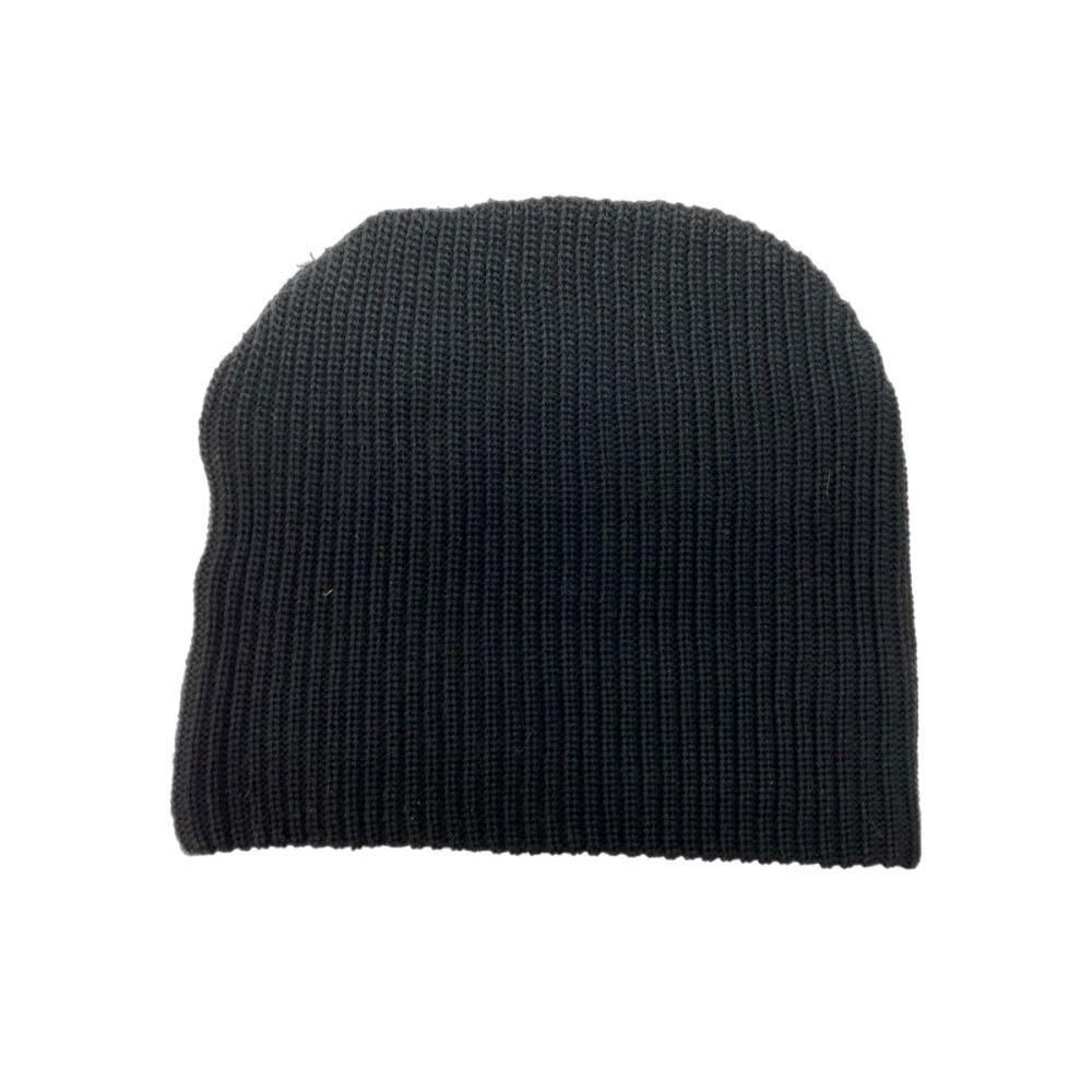 Used Double Taps WTAPS 24SS BEANIE 01 / CTPL. COOLMAX Knit Hat Cap Black 241MADT-HT01 Hat Men's Hat Knit Cap Logo Black 104H-108