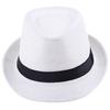 LNPBD Hot Unisex Women Men Fashion Summer Casual Trendy Beach Sun Straw Panama Jazz Hat Cowboy Fedora Hat Gangster Cap