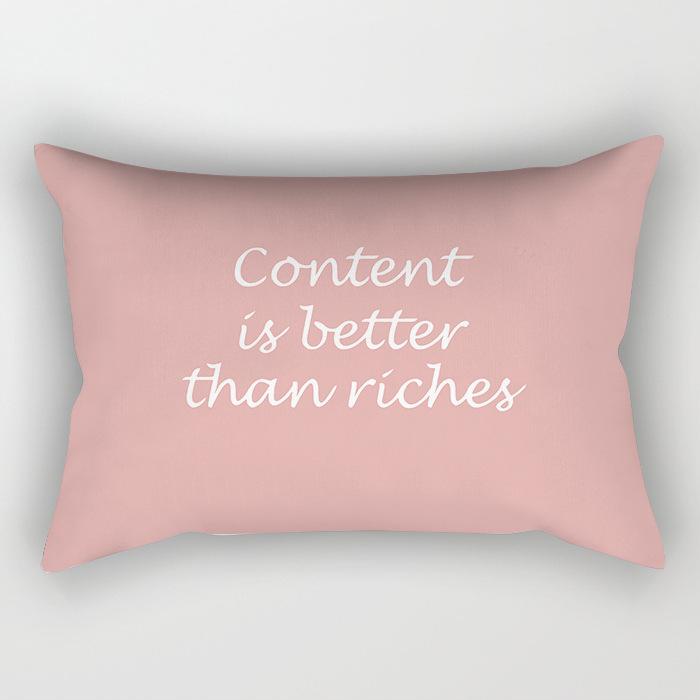 Ins Pink Geometric Waist Pillow Case Car Sofa Pillow Cushion Cover Pillow Case Pillow Case Pillow Case