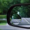 2pcs Auto Car Mirror Tauck Small Round Mirror Blind Spots 360-degree Wide-angle Rearview Reverse Aux